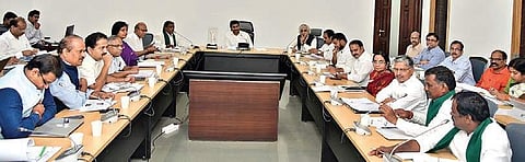 Chief Minister YS Jagan Mohan Reddy speaking at a review meeting of AP State Agriculture Mission on Saturday. (Photo I EPS)