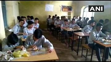 350 students and 50 teachers have been stuck at the school in Chittorgarh for the past 24-hours. (Photo  | ANI/Twitter)