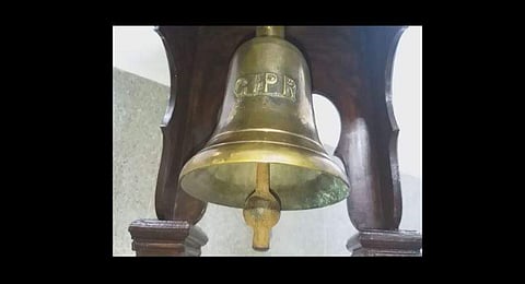 British era bell becomes heritage possession at this MP railway station 