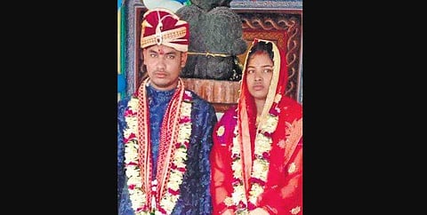 Sangram and Lili after their marriage 