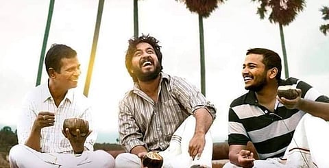 A still from 'Manoharam'.