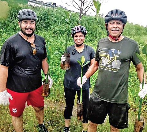 Volunteers of Project Green Belt at work