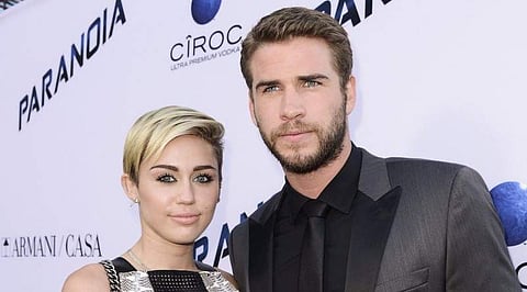 Hollywood actors Miley Cyrus and Liam Hemsworth (File Photo | AP)