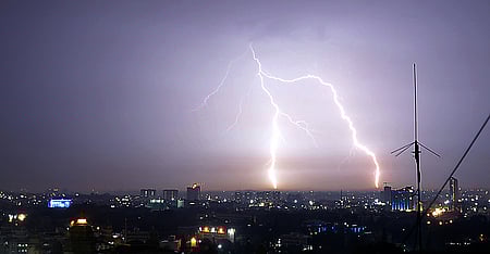 Image of lightning used for representational purpose only (Photo| Pushkar V)