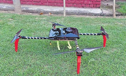 An indigenously developed drone that will be showcased during Industry Day on September 21 at IIT Delhi along with other products.| ( Photo | EPS )