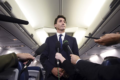 'I'm pissed off at myself, I'm disappointed in myself,' Trudeau told reporters after an old photo withhis brown face circulated. ( Photo | AP )