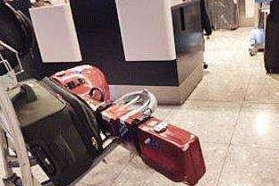 The sitar which was checked in at London Heathrow airport