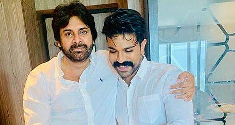 Actors Pawan Kalyan and Ram Charan (Photo | Instgram/alwaysramcharan)