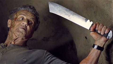 A still from Sylvester Stallone-starrer 'Rambo: Last Blood'.