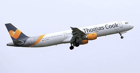 A Thomas Cook plane takes off in England. (Photo | AP)