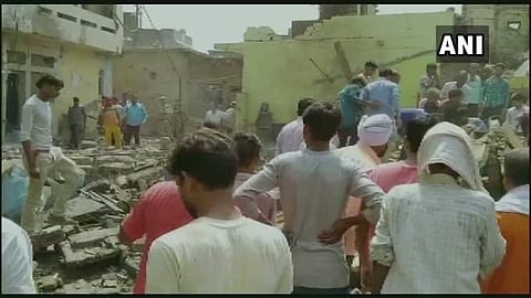 At least six people were feared dead.