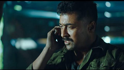 Actor Suriya in 'Kaappaan'. (YouTube grab)