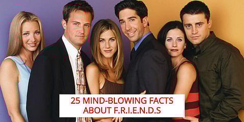 Twenty-five years ago, actors Jennifer Aniston, David Schwimmer, Courteney Cox, Lisa Kudrow, Matt LeBlanc and Matthew Perry became household names with the popular American sitcom 'Friends'. Check out mind-blowing facts about the epic TV series.