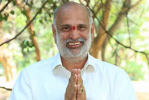 Rebel Congress MLA Shivram Hebbar (in pic) is looking to field son Vivek for polls (Photo| Facebook/@/shivaramhebbar.inc)