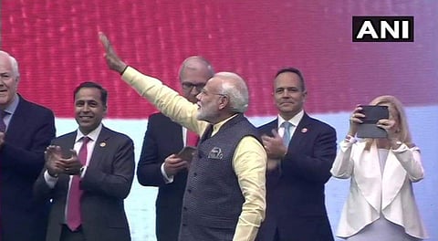 PM Modi at 'Howdy Modi' event in Houston (Photo |ANI)