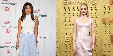 Actors Priyanka Chopra and Sophie Turner (Photo | PTI and AP)