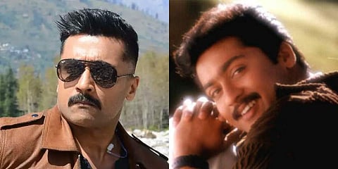 A still from Suriya-starrer 'Kaappaan' and 'Nerukku Ner'.