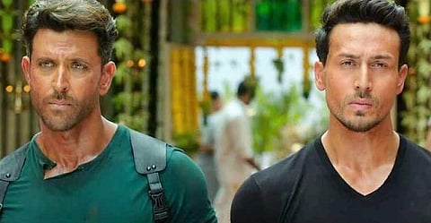 Bollywood actors Tiger Shroff and Hrithik Roshan in action thriller 'War'.