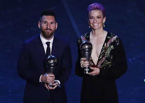 Lionel Messi won the FIFA Men's Player of the Year award with Megan Rapinoe bagging the women's prize to cap a historic year for the United States' World Cup icon. Take a look at all the winners! (Photo | AP)