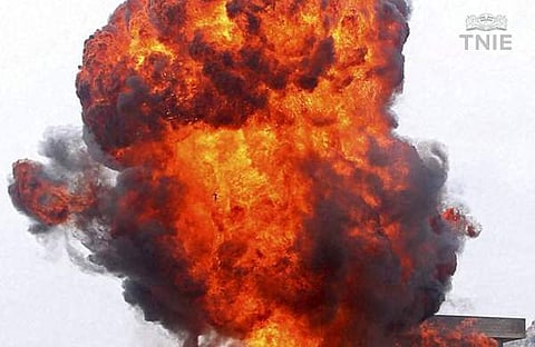 The explosive device was attached to the entrance of the office of President Ghani.