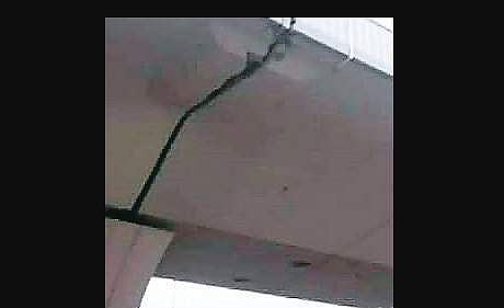 Cracks in Pillar Number 20 on PV Narasimha Rao Elevated Expressway (Photo |EPS)