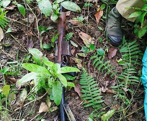 The park authorities suspected that three to four other poachers managed to flee after the encounter. | (Photo | EPS)
