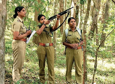 Photo of women forest guards used for representational purposes (Photo | Vincent Pulickal, EPS)