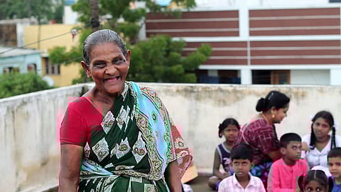 This 80 year old 'idli paati' has been single-handedly running a small idli shop for the last 19 years. ( Photo | Rakesh Kumar)