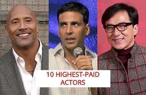 Hollywood star Dwayne 'Rock' Johnson tops the Forbes list of the 10 highest-paid actors, collecting $89.4 million between June 1, 2018, and June 1, 2019. Check the complete list here. (Photo | AP and PTI)