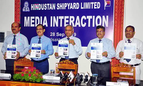 HSL to collaborate with Adani Defence System and Technologies Ltd. (Photo | G Satyanarayana, EPS)