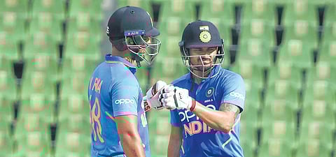 Manish Pandey anchored India A’s chase with 81 at Greenfield Stadium. (Photo| EPS/BP Deepu)