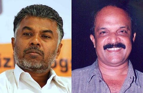 Perumal Murugan (L) and Paul Zacharia