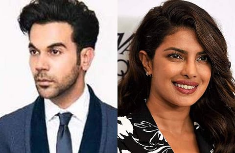 Rajkummar Rao (L) and Priyanka Chopra Jonas