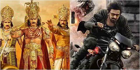 Sandalwood film Kurukshetra (L) and Tollywood film Saaho.