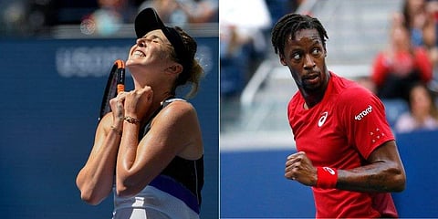 Elina Svitolina(L ) and Gael Monfils. (Photo | AP)