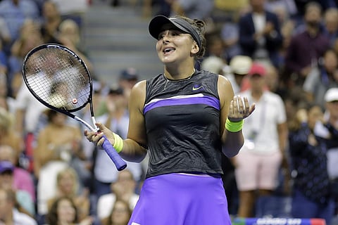 Canadian teen Bianca Andreescu. (Photo | AP)