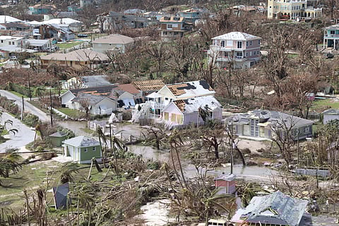 The destruction caused by Hurricane Dorian is seen from the air, in Marsh Harbor, Abaco Island, Bahamas. (Photo | AP)