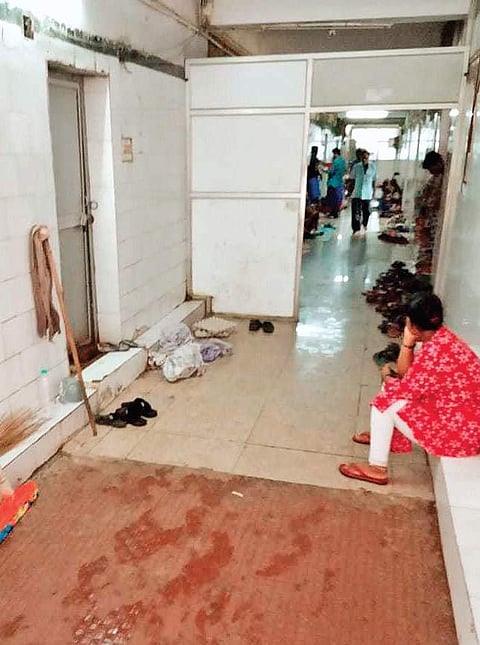 Filthy condition of the toilet in Old Medicine ward I EXPRESS