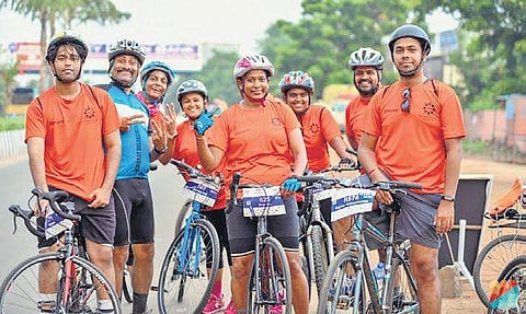 The route is from Taramani to Mamallapuram and back