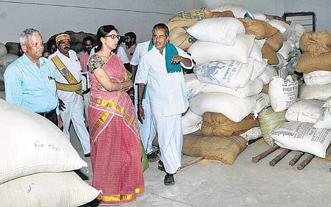 District Collector P Uma Maheswari inaugurated a warehouse of POFPC in Pudukkottai on Friday | M MUTHU KANNAN
