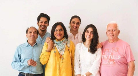 L-R: Writer Vikram Seth, actors Ishaan Khatter, Tabu and Tanya Maniktala, director Mira Nair and writer writer Andrew Davies. (Photo | Instagram)