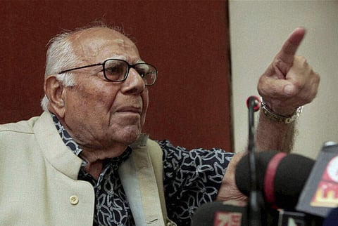 Veteran lawyer and former Union minister Ram Jethmalani (Photo | PTI)