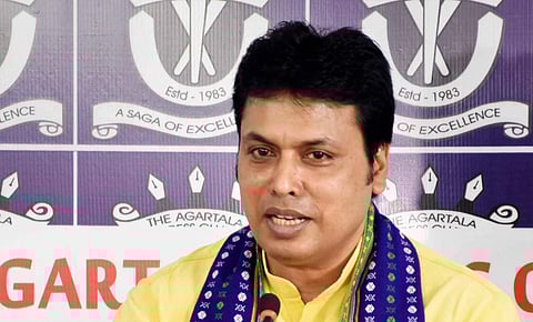 Tripura CM Biplab Kumar Deb (Photo | PTI)