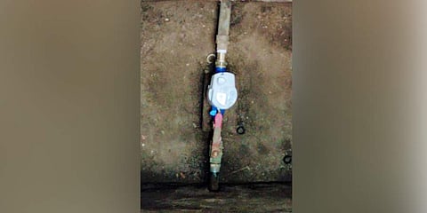 One of the 600-odd digital meters that have been installed in Adyar