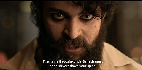 Varun Tej plays a gangster in 'Valmiki'. (YouTube screengrab)