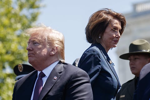 US President Donald Trump and Speaker of the House Nancy Pelosi of Calif (Photo | AP)