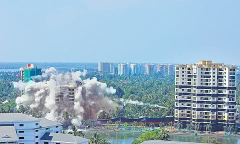Back to dust: Maradu flats come down, creates visual spectacle for Kochiites