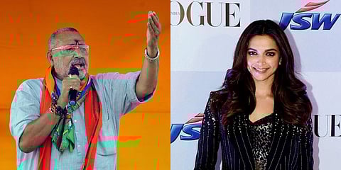 Union Minister Giriraj Singh and Bollywood actress Deepika Padukone (Photo | PTI)