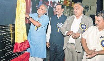 Education Minister Suresh Kumar inaugurates the Advanced Research Centre (ARC) at Sarada Vilas College in Mysuru on Saturday | Udayshankar S