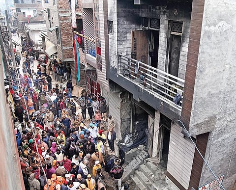 Unplanned buildings and structures run the risk of fire, cave-in and other disasters. (File Photo | EPS)